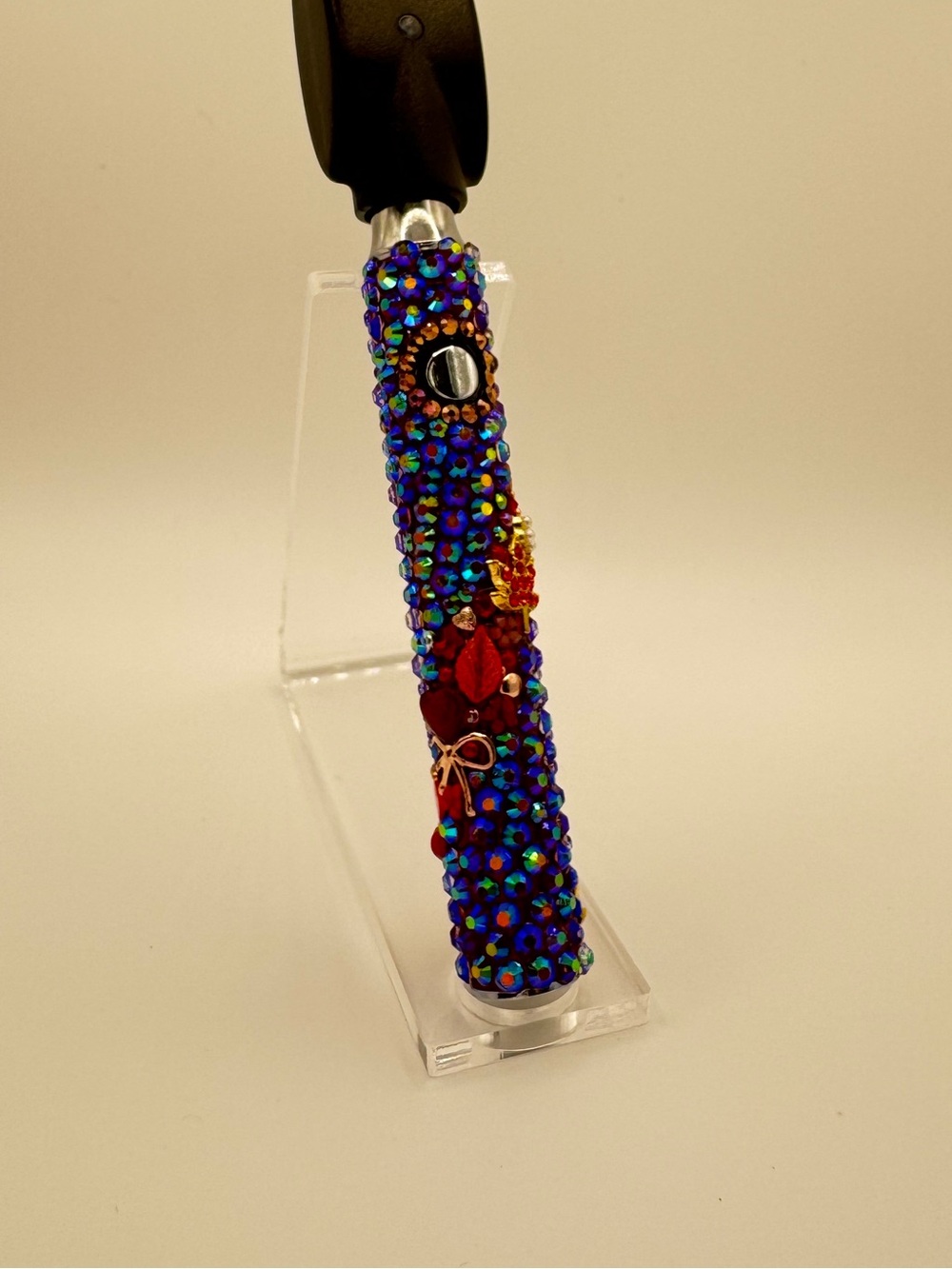 Red Rhinestone 510 Threaded Battery - Picture 4 of 4